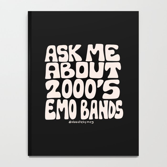 Ask Me About 2000's Emo Bands Notebook Gallery Image 4