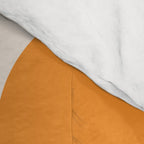 Mid Century Modern Geometric 43 in Coral Orange (Rainbow and Sun Abstraction) Comforter Gallery Image 4