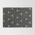 Hexagonal Pattern - Black Concrete Rug Gallery Image 2