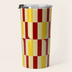 Marigold and Maple - Abstract Geometric Pattern Travel Mug Gallery Image 3