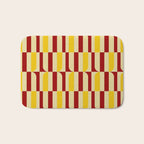 Marigold and Maple - Abstract Geometric Pattern Bath Mat Gallery Image 1