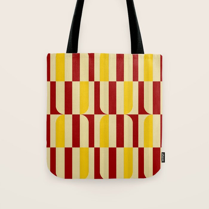 Marigold and Maple - Abstract Geometric Pattern Tote Bag Gallery Image 1