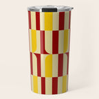 Marigold and Maple - Abstract Geometric Pattern Travel Mug Gallery Image 1