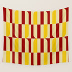 Marigold and Maple - Abstract Geometric Pattern Wall Tapestry Gallery Image 4