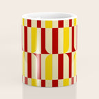 Marigold and Maple - Abstract Geometric Pattern Coffee Mug Gallery Image 4