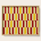 Marigold and Maple - Abstract Geometric Pattern Serving Tray Gallery Image 1