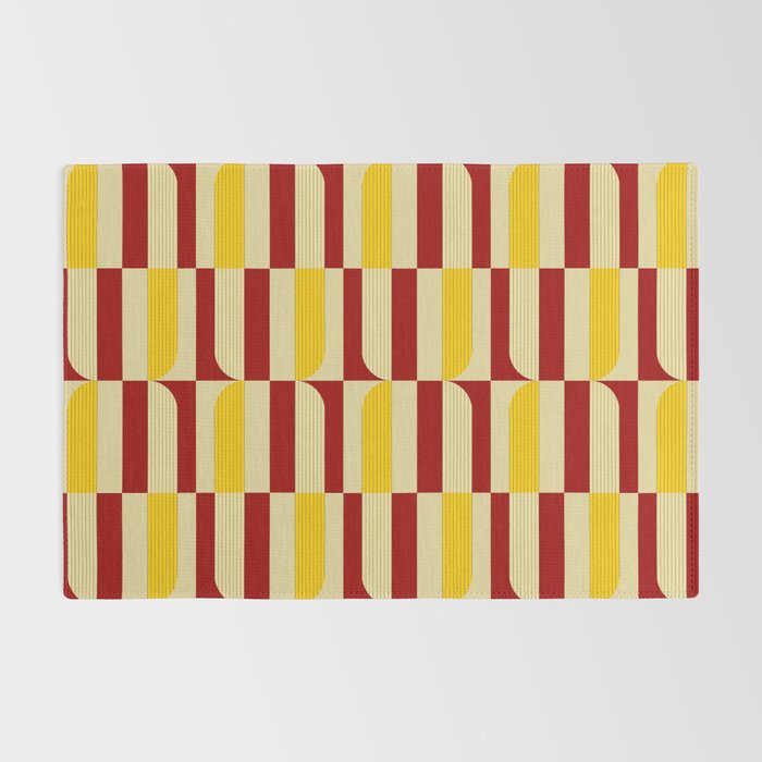 Marigold and Maple - Abstract Geometric Pattern Rug Gallery Image 2