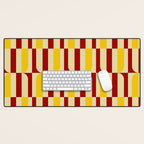 Marigold and Maple - Abstract Geometric Pattern Desk Mat Gallery Image 1