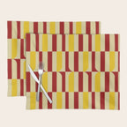 Marigold and Maple - Abstract Geometric Pattern Placemat Gallery Image 1