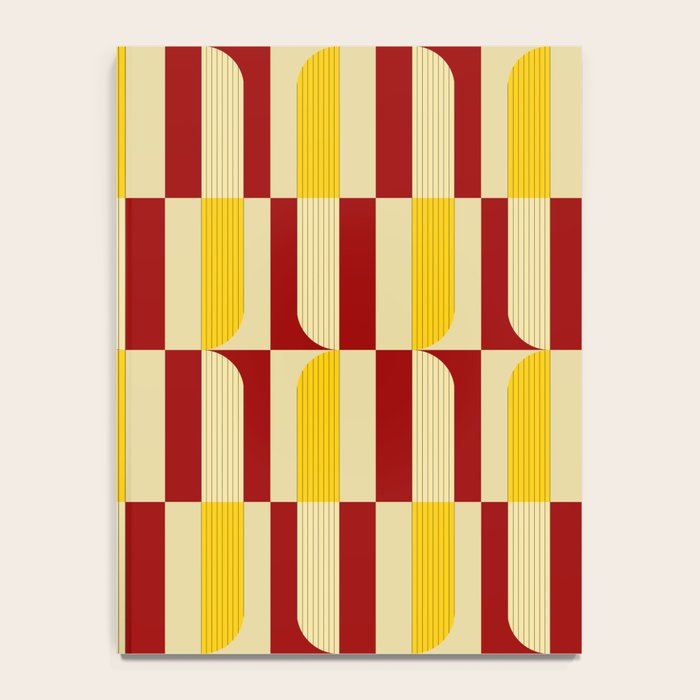 Marigold and Maple - Abstract Geometric Pattern Notebook Gallery Image 4