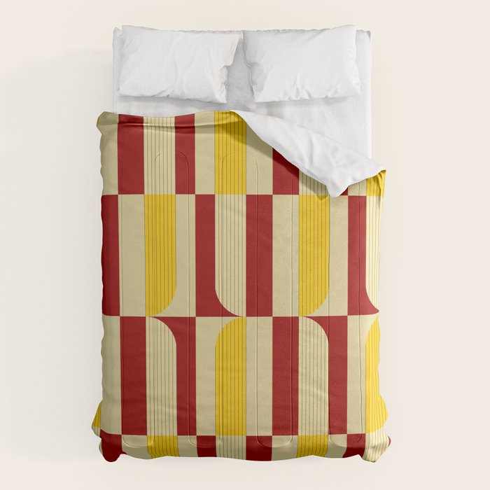 Marigold and Maple - Abstract Geometric Pattern Comforter Gallery Image 6