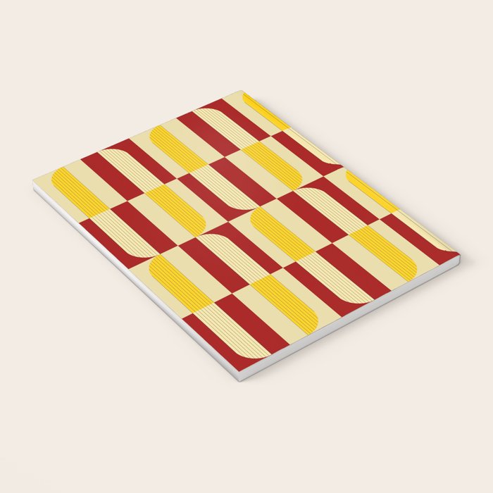 Marigold and Maple - Abstract Geometric Pattern Notebook Gallery Image 3