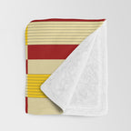 Marigold and Maple - Abstract Geometric Pattern Throw Blanket Gallery Image 3
