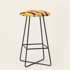 Marigold and Maple - Abstract Geometric Pattern Stool Gallery Image 1