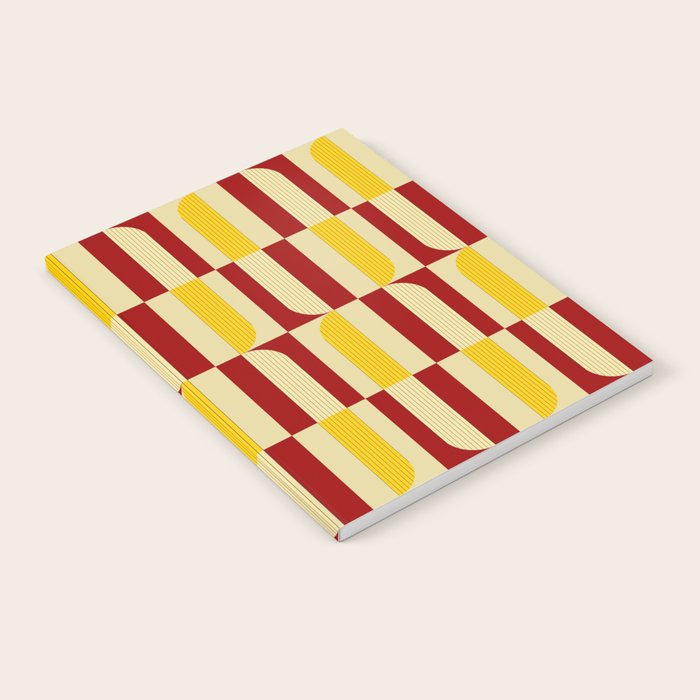 Marigold and Maple - Abstract Geometric Pattern Notebook Gallery Image 2