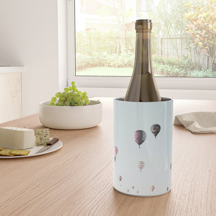 Hot Air Balloons Blue Sky Wine Chiller Gallery Image 4