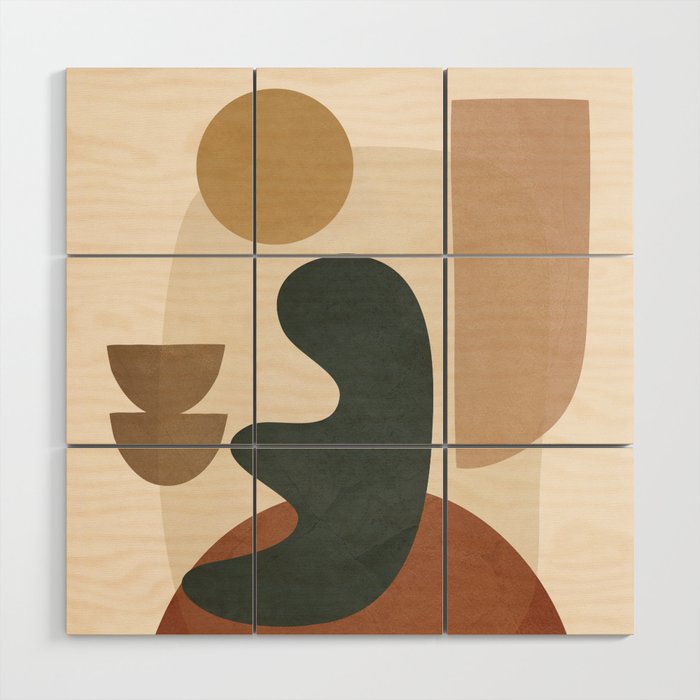 Abstract Minimal Art 28 Wood Wall Art Gallery Image 1
