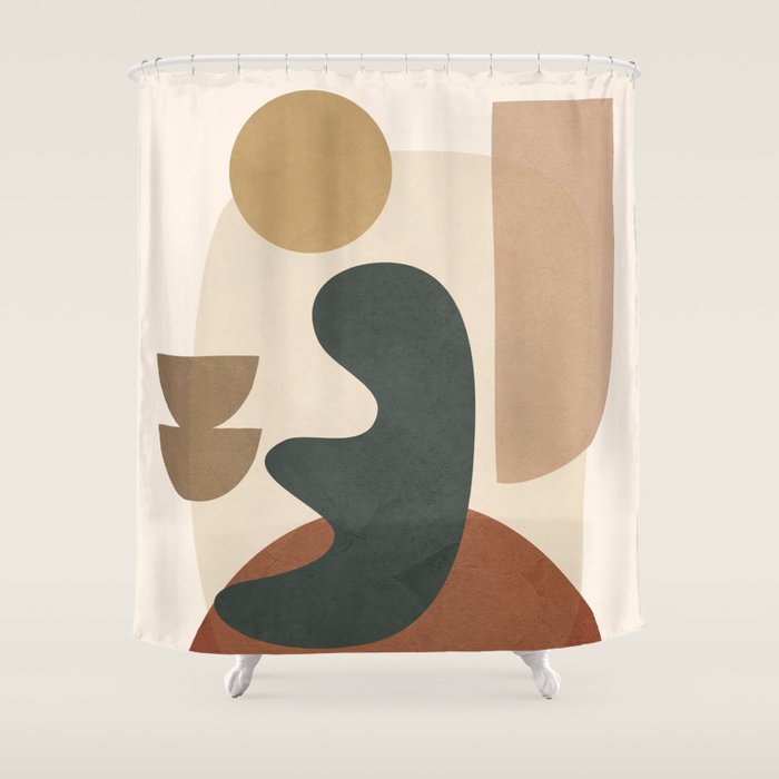 Abstract Minimal Art 28 Shower Curtain Gallery Image 1