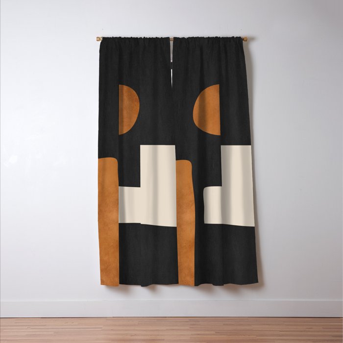 Abstract Minimal Shapes 128 Window Curtain Gallery Image 3