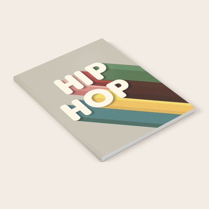 HIP HOP - retro typography Notebook Gallery Image 1