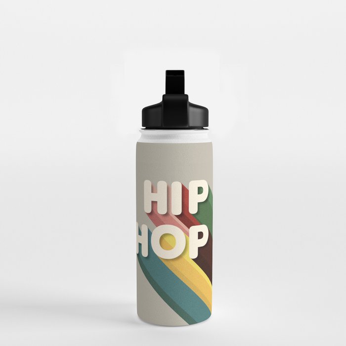 HIP HOP - retro typography Water Bottle Gallery Image 2