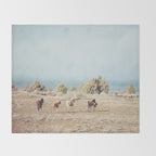 Oregon Wilderness Horses Throw Blanket Gallery Image 2