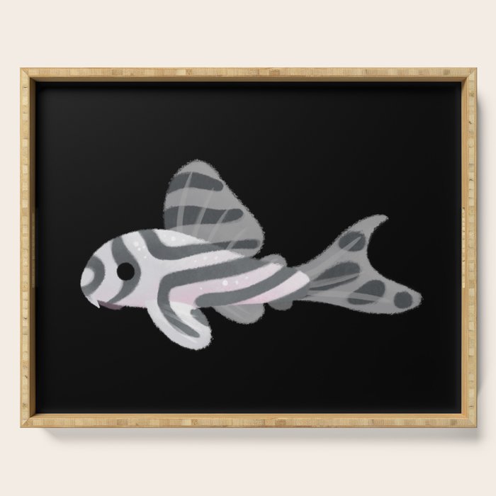 Pleco! - white Serving Tray Gallery Image 1