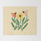 Brown Eyed Susans Flower Market Throw Blanket Gallery Image 2
