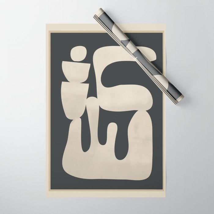 Modern Abstract Minimal Shapes 33 Wrapping Paper Gallery Image 1