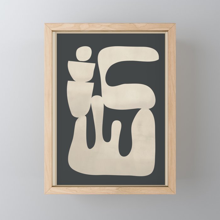 Modern Abstract Minimal Shapes 33 Mini Art Print Gallery Image 1