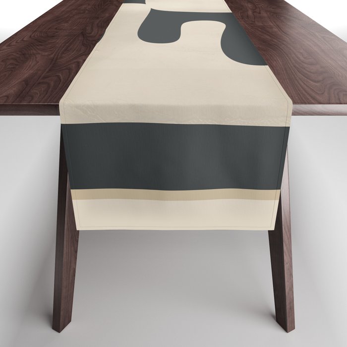 Modern Abstract Minimal Shapes 33 Table Runner Gallery Image 1