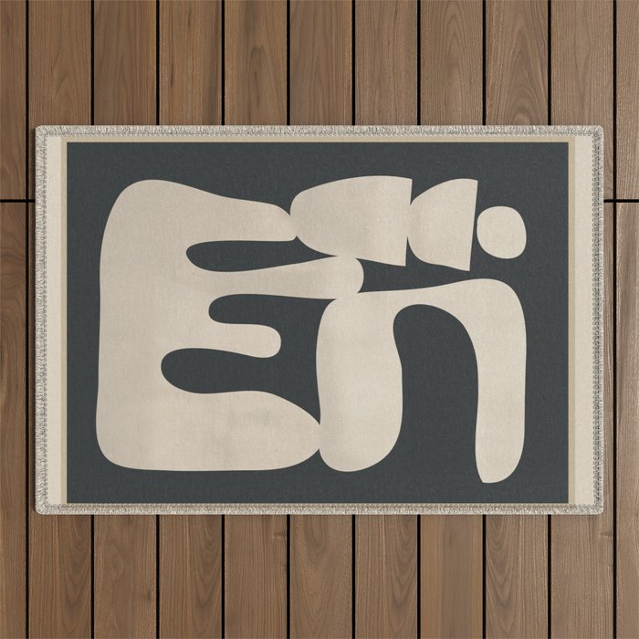 Modern Abstract Minimal Shapes 33 Outdoor Rug Gallery Image 1