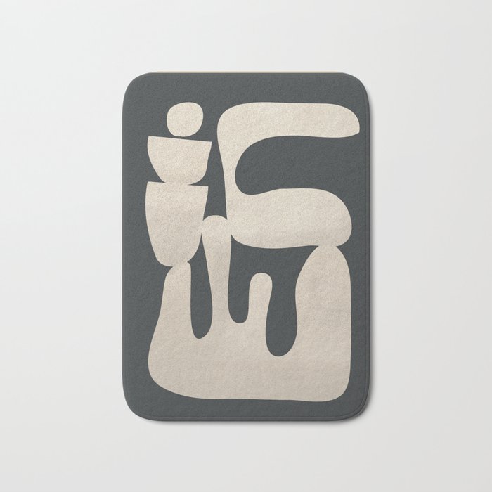 Modern Abstract Minimal Shapes 33 Bath Mat Gallery Image 1