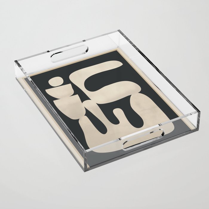 Modern Abstract Minimal Shapes 33 Acrylic Tray Gallery Image 1
