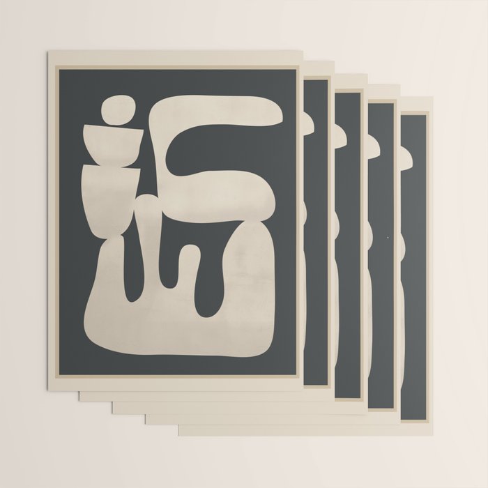 Modern Abstract Minimal Shapes 33 Wrapping Paper Gallery Image 3