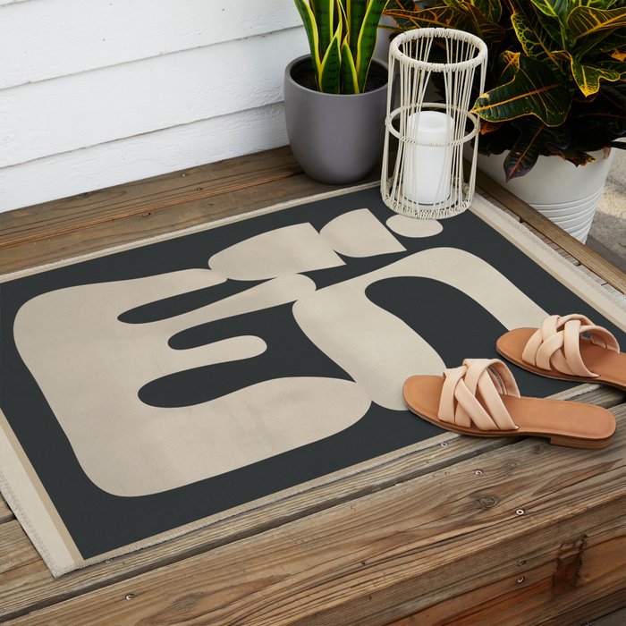 Modern Abstract Minimal Shapes 33 Outdoor Rug Gallery Image 2