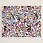 Vintage Floral Swallow Jigsaw Puzzle Gallery Image 1