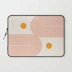 Abstraction_SUN_DOUBLE_LINE_POP_ART_Minimalism_001C Laptop Sleeve Gallery Image 1