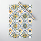 Modern fantasy tiles S Wrapping Paper Gallery Image 1