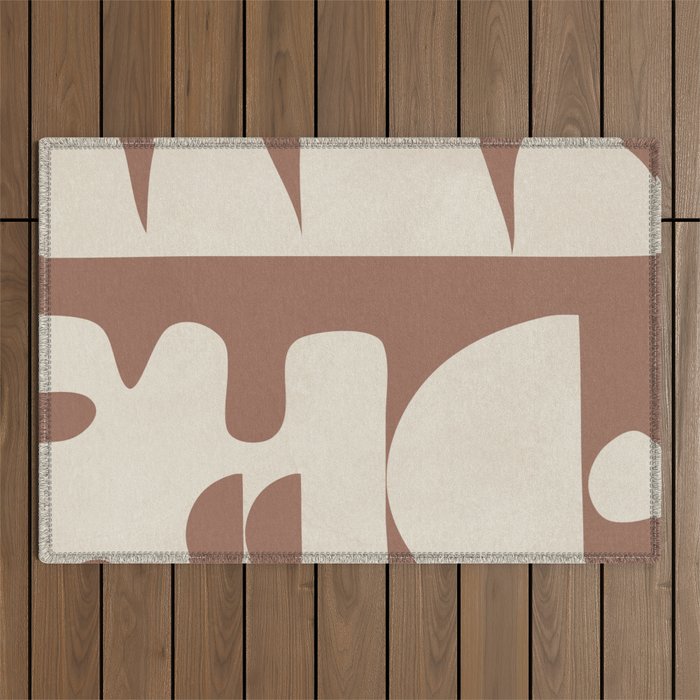 Mocha Movement 1 Outdoor Rug Gallery Image 1