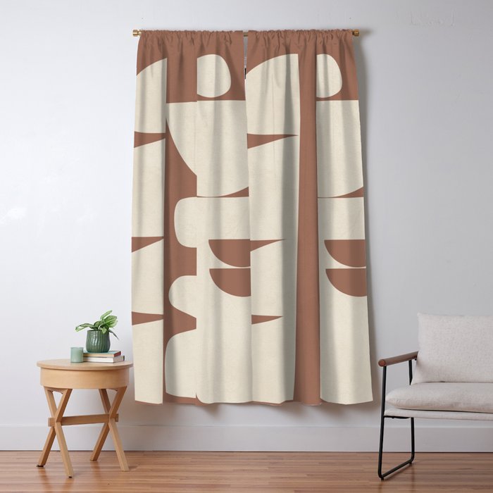 Mocha Movement 1 Window Curtain Gallery Image 5