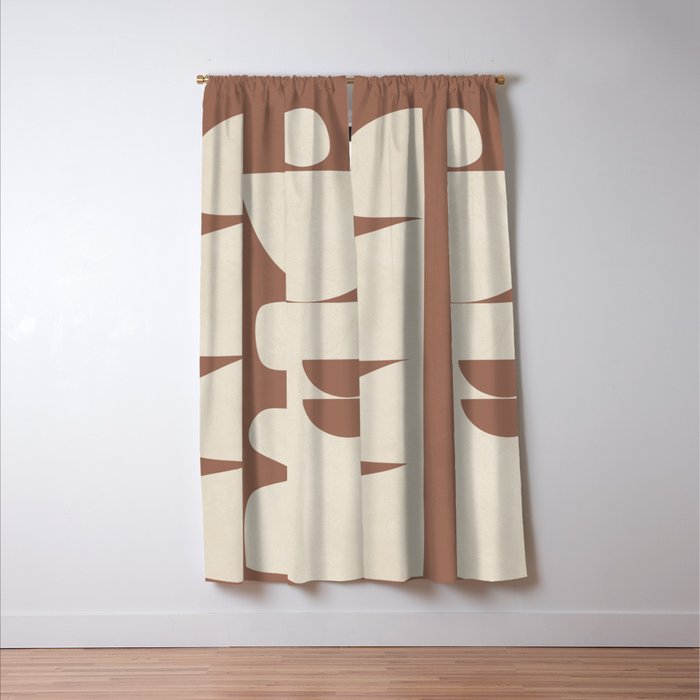 Mocha Movement 1 Window Curtain Gallery Image 3
