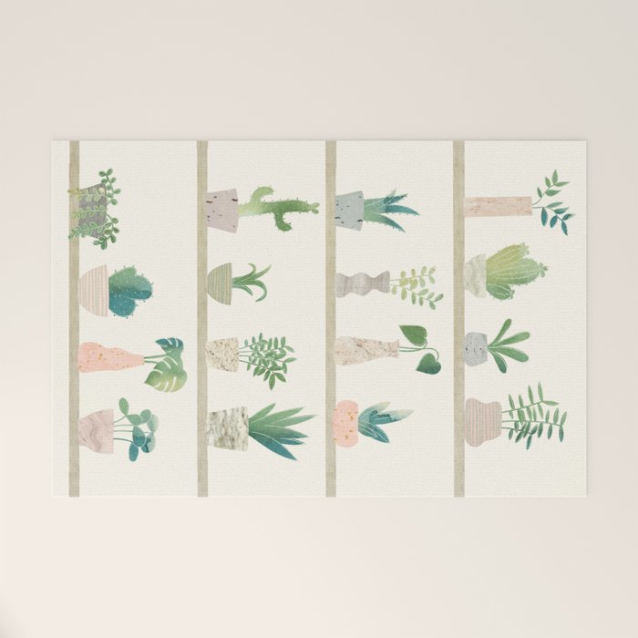 Little Plant Pots Welcome Mat Gallery Image 1
