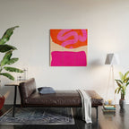 relations II -shapes minimal painting abstract Wood Wall Art Gallery Image 2