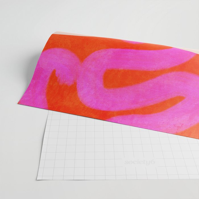 relations II -shapes minimal painting abstract Wrapping Paper Gallery Image 2