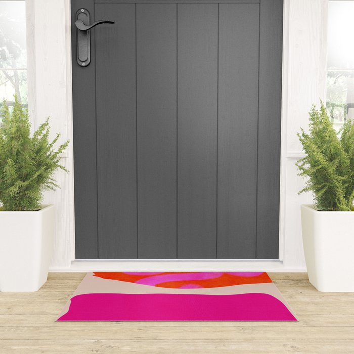 relations II -shapes minimal painting abstract Welcome Mat Gallery Image 3