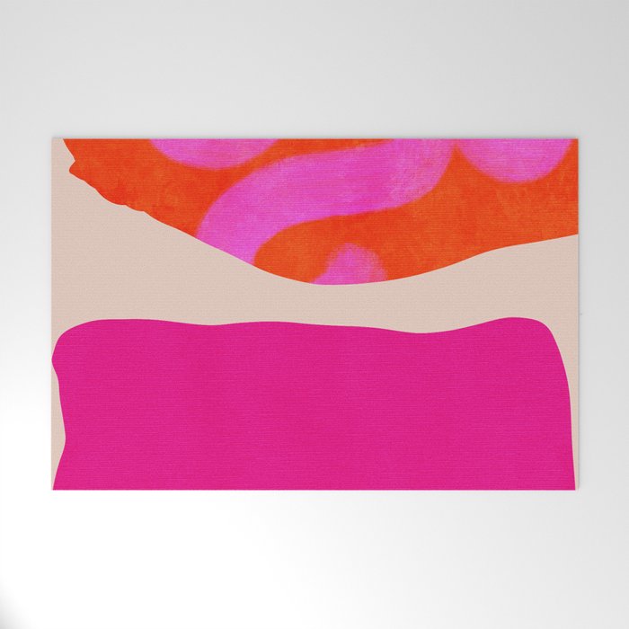 relations II -shapes minimal painting abstract Welcome Mat Gallery Image 1