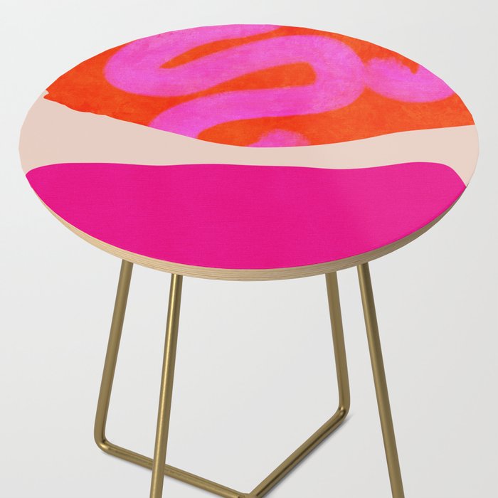 relations II -shapes minimal painting abstract Side Table Gallery Image 2