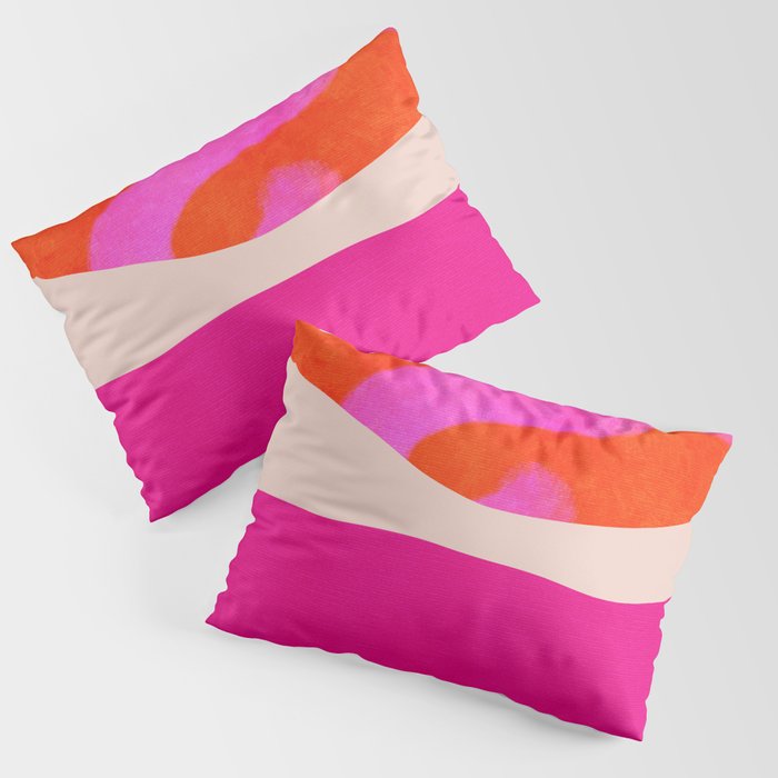 relations II -shapes minimal painting abstract Pillow Sham Gallery Image 1