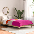 relations II -shapes minimal painting abstract Comforter Gallery Image 2